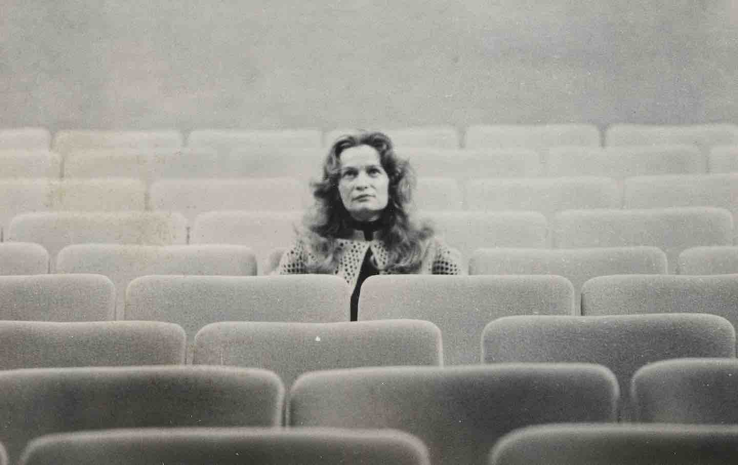 Éliane Radigue at the New York Cultural Center, New York, 1971.