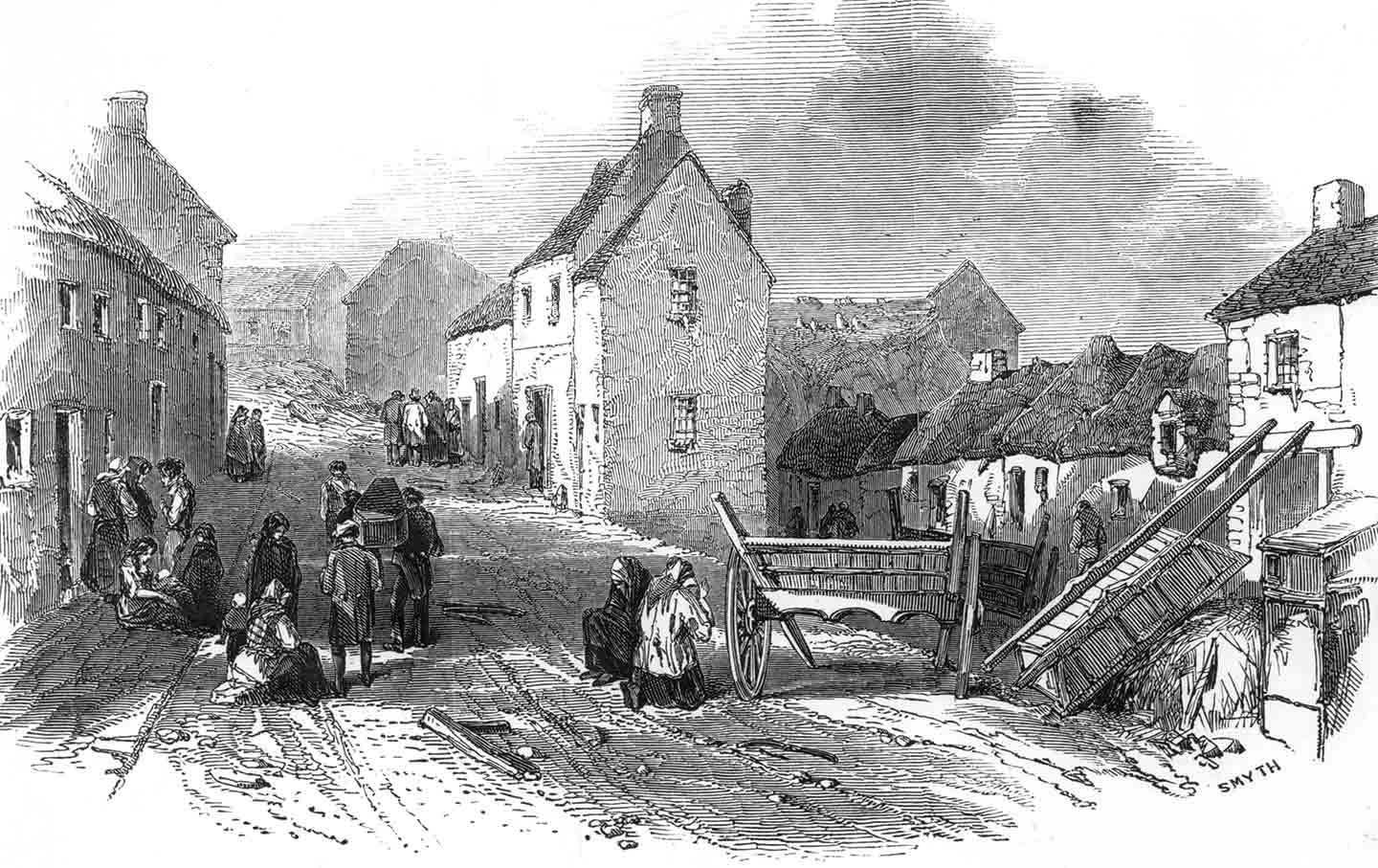 Old Chapel Lane, Skibbereen, County Cork in 1846.