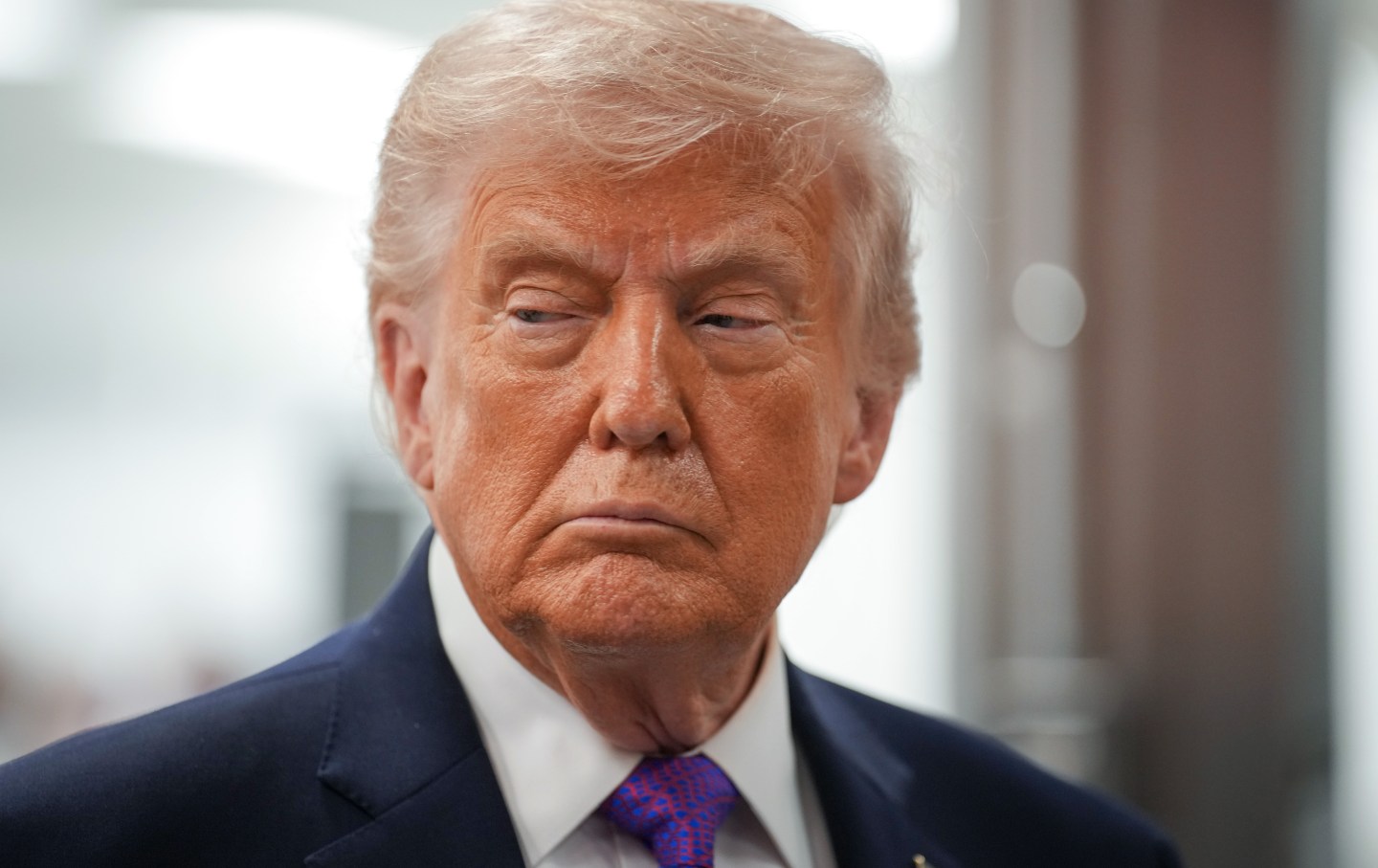 President Donald Trump attends a tour of a Thermo Fisher Scientific facility, to tout his administration's efforts to reduce drug prices in Reading, Ohio, on March 11, 2026.