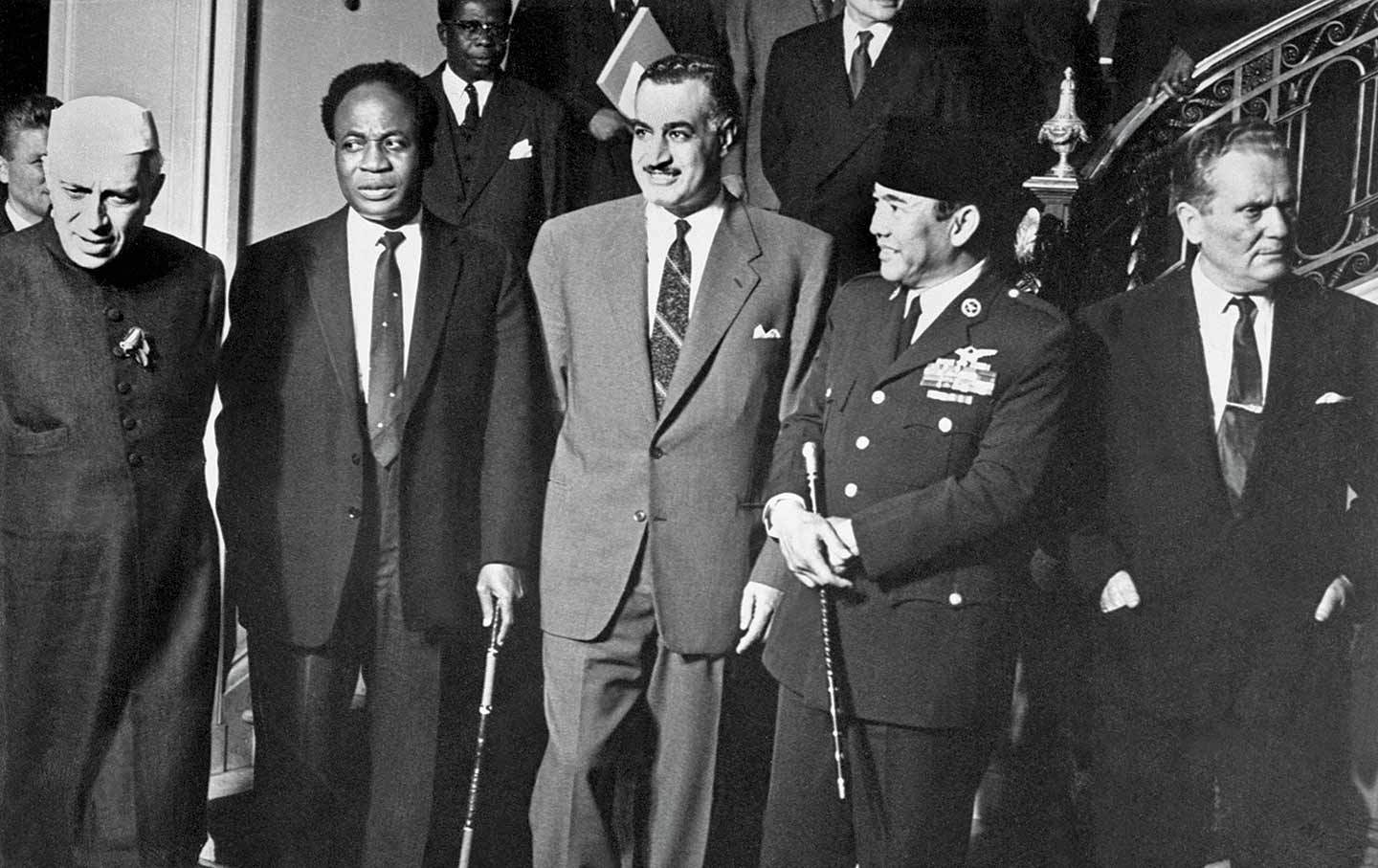 Kwame Nkrumah and other leaders of non-aligned countries in 1960.