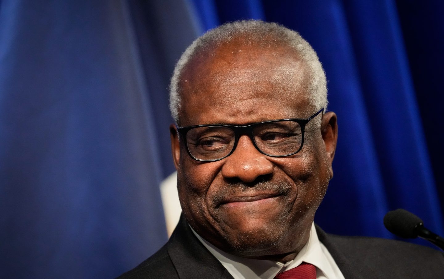 Associate Supreme Court Justice Clarence Thomas speaks at the Heritage Foundation on October 21, 2021.