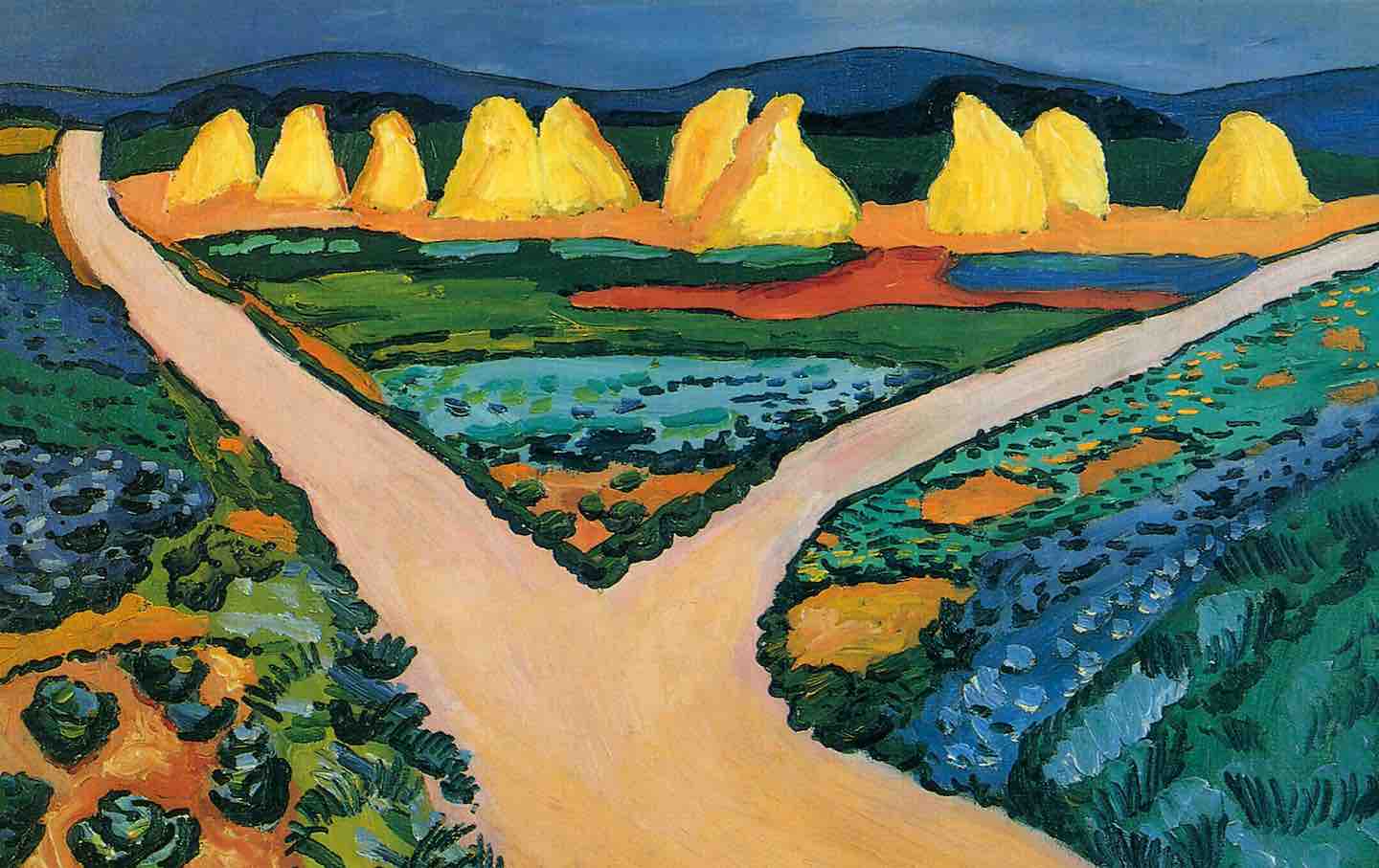 August Macke, “Vegetable Fields,” 1895.