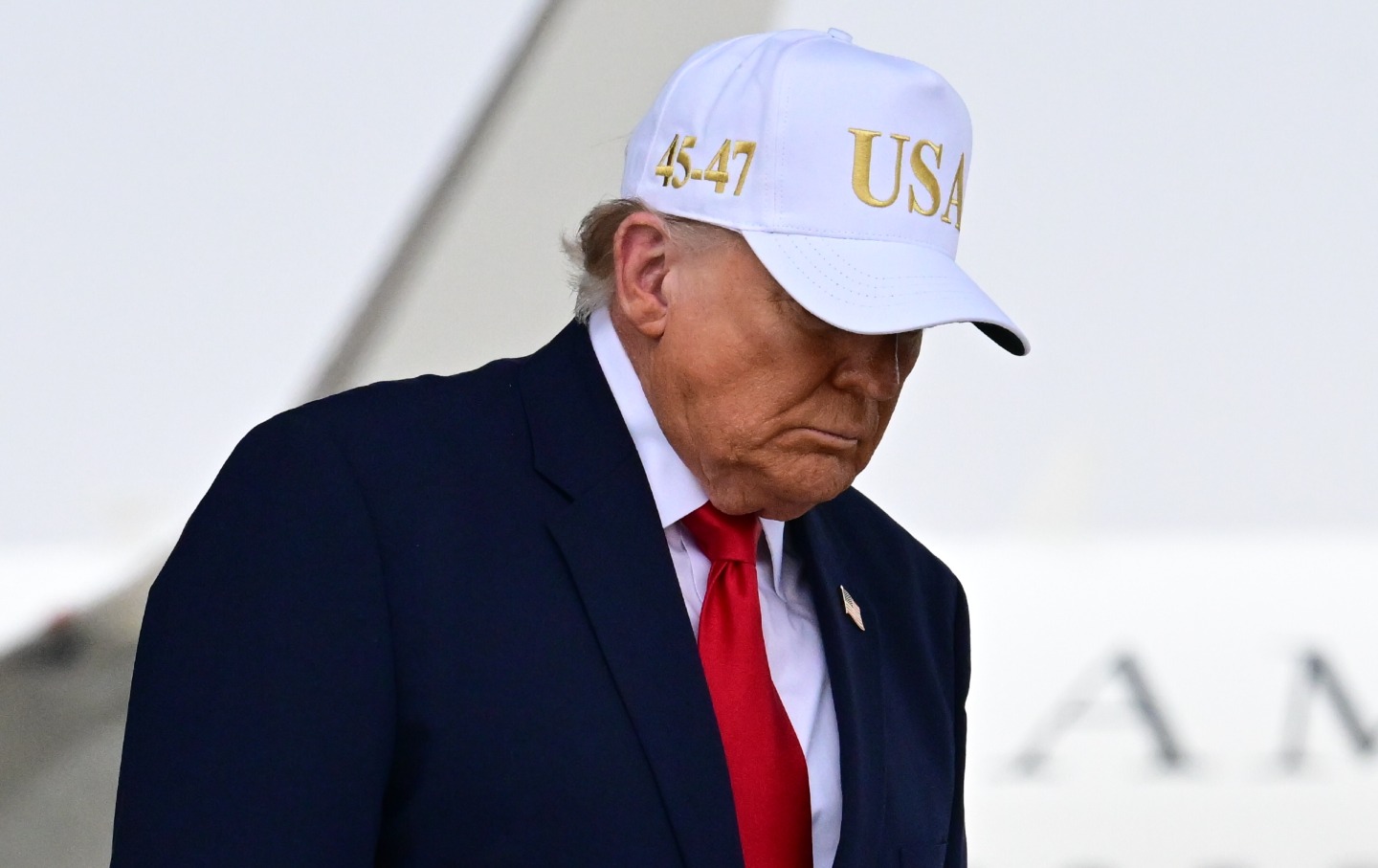 Donald Trump at Dover Air Force Base in Dover, Delaware, on March 7, 2026.