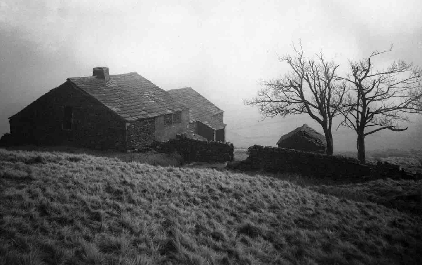 A view of the mists at Top Withins, on the North Yorkshire moors near Haworth, the setting for Emily Bronte's “Wuthering Heights,” 1940.