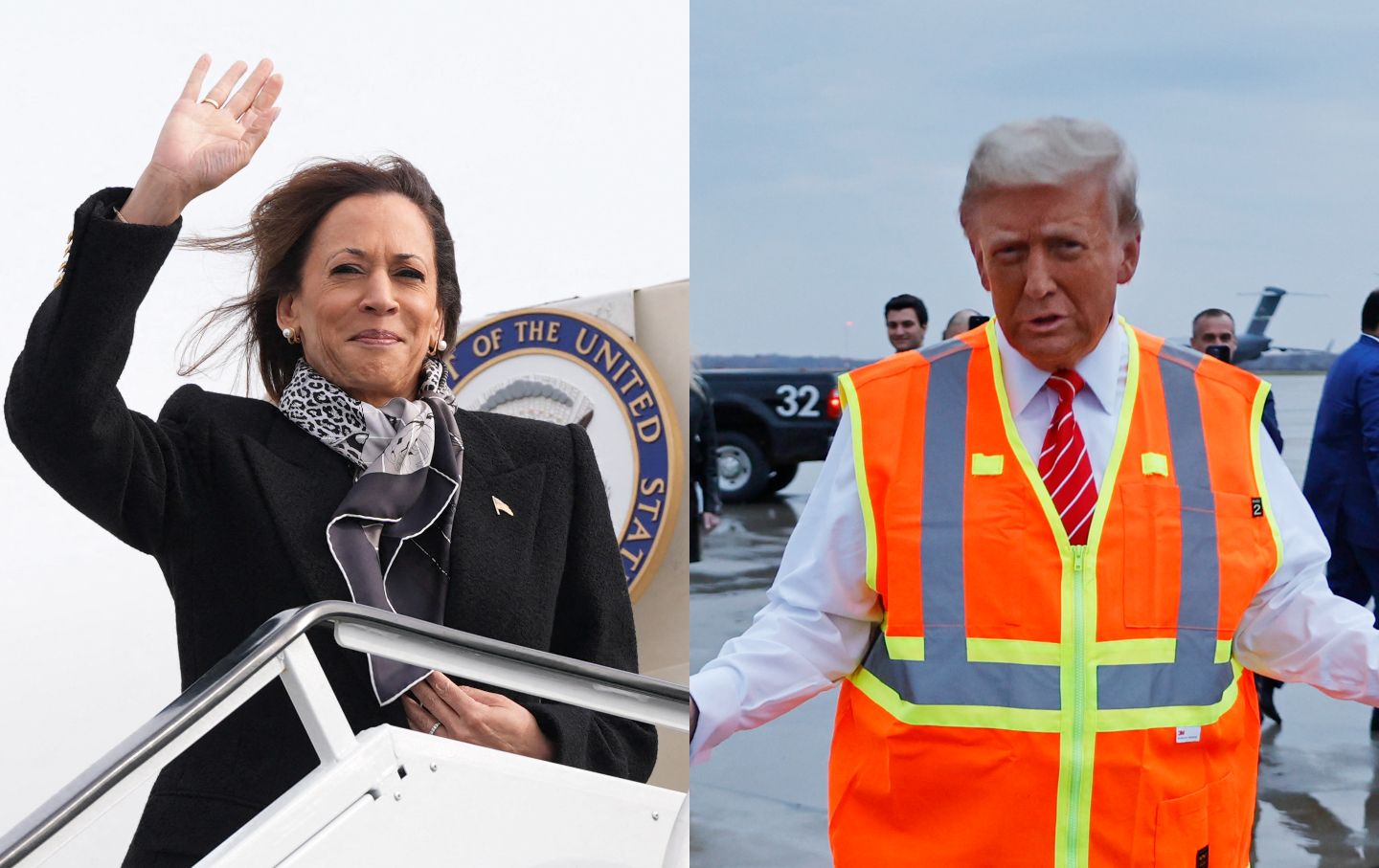 Kamala Harris and Donald Trump.