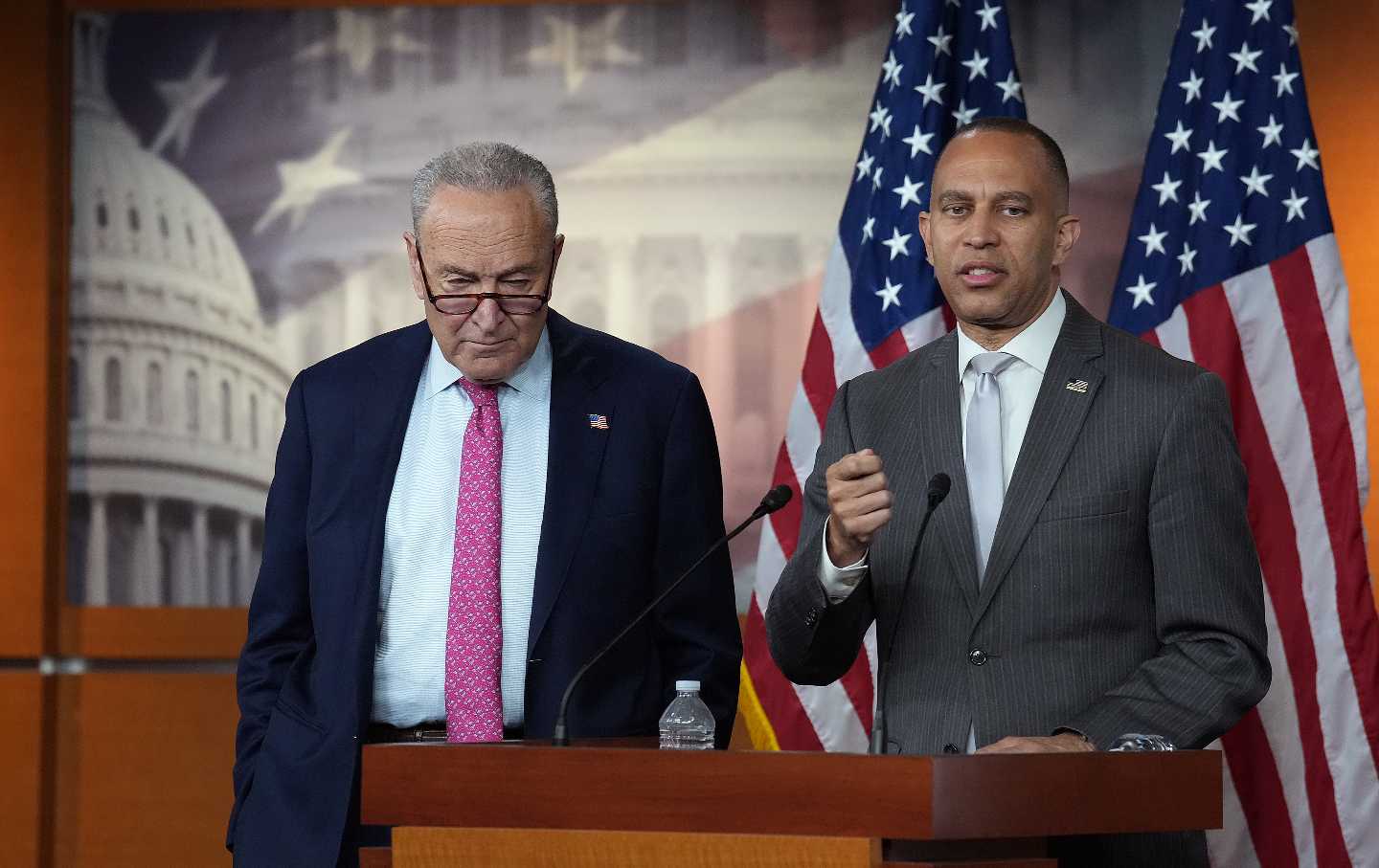 Senate minority leader Charles Schumer (D-NY) and House minority leader Hakeem Jeffries (D-NY) are on the wrong side of history.