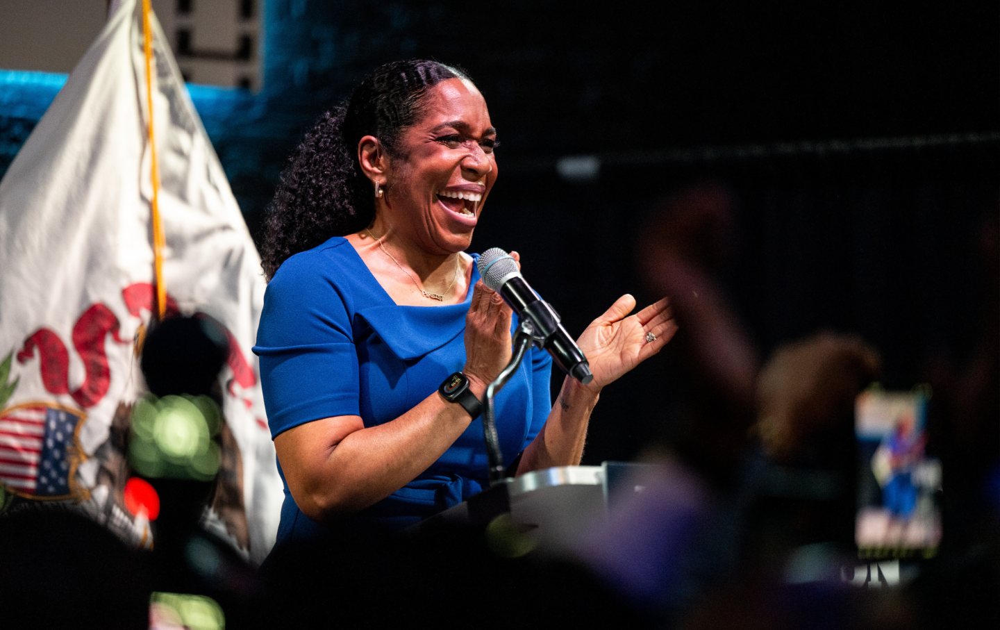 Illinois Lieutenant Governor Juliana Stratton won the Democratic nomination for the state’s US Senate seat on Tuesday, beating a rival who far outspent her.
