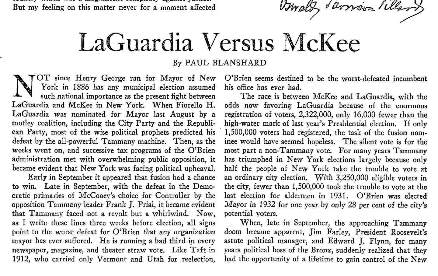 What History Tells Us About the Rise of Fiorello La Guardia