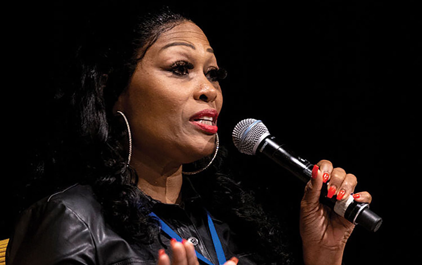 Shanette Williams at the Abortion in America conference in February.